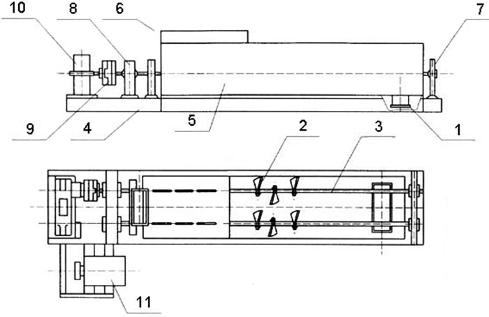 double shaft mixer structure
