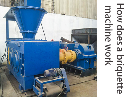 How does a briquette machine work